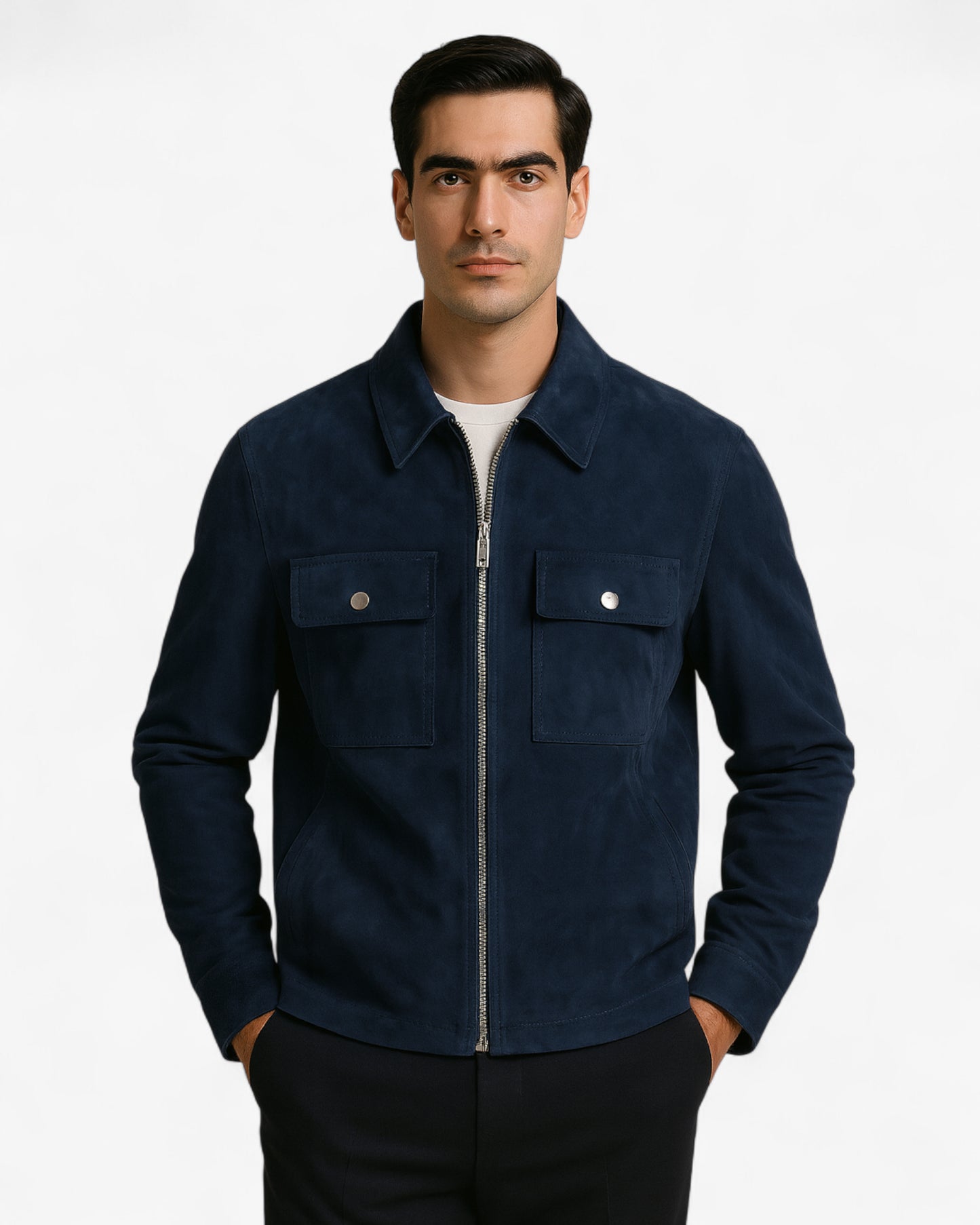 Nautisk semsket jakke