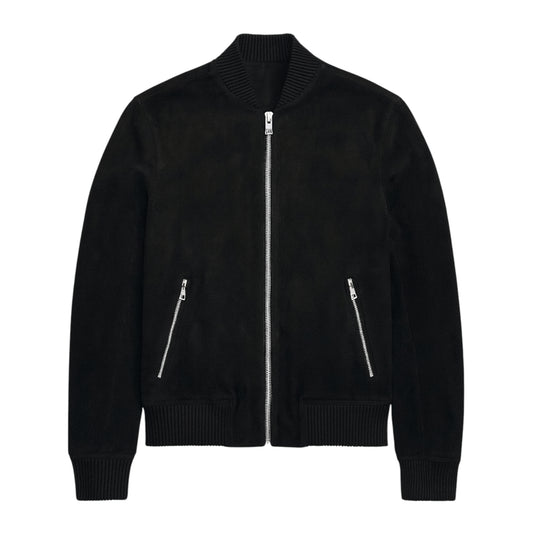 Klasyczna zamszowa bomberka